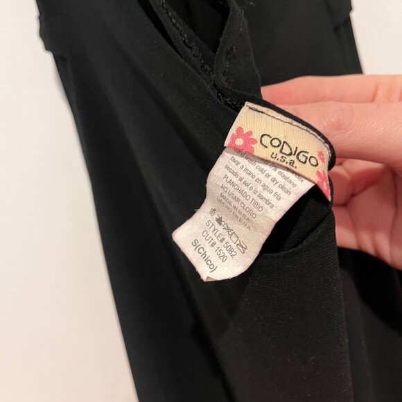 Vintage Codigo Black Halter Midi Dress - Picture 5 of 6